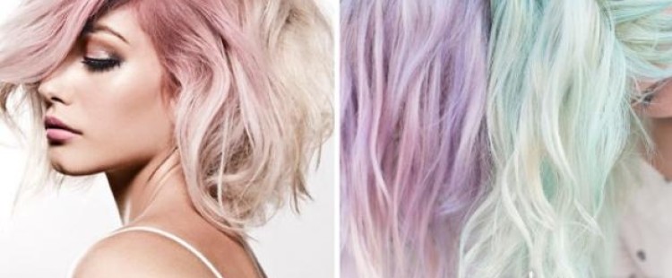 ألوان الباستيل موضة ربيع 2018 للشعر